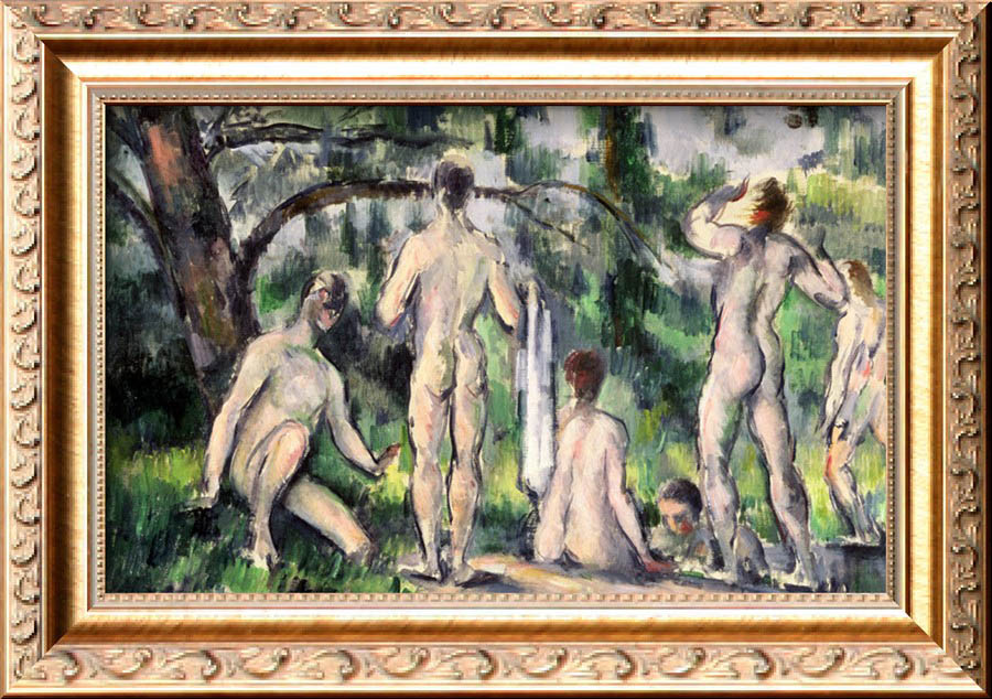 Study of Bathers, circa 1895-98 By Paul Cezanne